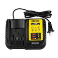DCB112 20V MAX Battery Charger Replacement for Dewalt Battery Charger, Compatible with Dewalt 12V-20V Battery(Black) - color: Black