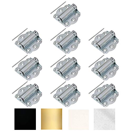 Litepak Adjustable Screen Door Hinge Professional Grade Hardware Self-Closing Easy Install (10 Pack, Zinc Plated) - color: Zinc Plated, size: 10 Pack