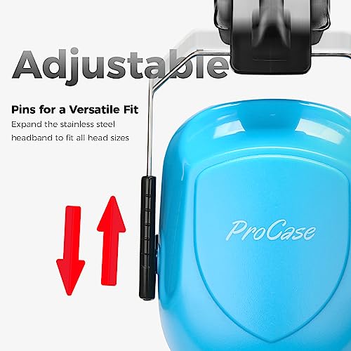ProCase Hearing Protection Ear Muffs SNR 33dB, Noise Cancelling Headphones - color: 1 - Pure Blue