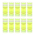 HARFINGTON 10pcs Small Cylindrical Bubble Level Vials 8x22mm PMMA Mini Horizontal Bubble Spirit Level Measuring Layout Tools for RV TV Picture Frame Hanging Tool Leveler - size: 8x22mm