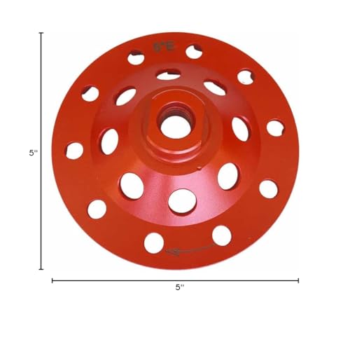 5" Diamond Grind Wheel S Seg Concrete & Coating 5/8"-11 Threaded Arbor - style: 5" Diameter / S Segments