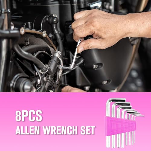 Pink Tool Set for Women,206-Piece Home Tool Kit for Women Girls Ladies,Basic Household Toolkits for New Apartment Garage Office College Dorm & DIY Projects - size: 206 Piece