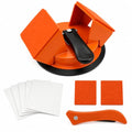 Floor Gap Fixer Tool,Floor Gap Repair Tool with 45°Dual Sided Striking Surface,Enhanced Suction Cup,Gap Cleaning Tool&Reusable Sticky Pads for Laminate,Vinyl,LVP,Hardwood Floating Floors