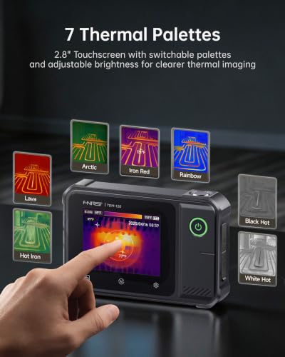 FNIRSI TDM-120 Thermal Imaging 120x90 IR Resolution, -4°F–752°F Temp - color: Thermal Imager