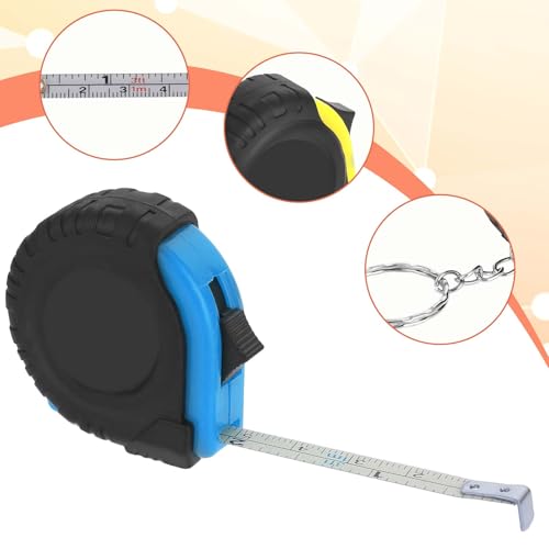 3Ft Mini Tape Measure 3 Pcs Small Measuring Tape Retractable Pocket Measurement Tapes Metric/Inch Keychain Tapes Measure Easy Read