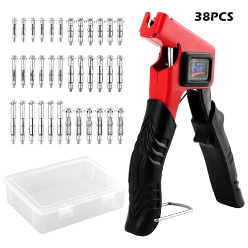 Molly Bolts for Drywall Plaster Walls (0.12"-1.28"), 36PCS in 6 Sizes