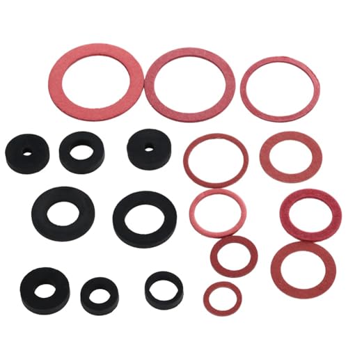 141 Pieces Rubber Flat Washers & O-Ring Assortment Kit, Multi-Size Sealing Gaskets for Plumbing, Automotive & Industrial Applications
