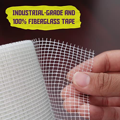 ATack Fiberglass Drywall Repair Tape, 6-Inch by 75-Foot, Heavy-Duty Self-Adhesive Wall Crack and Seam Patch