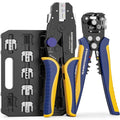haisstronica 8PCS Quick Change Crimping Tool Kit, 6 Dies, Stripper