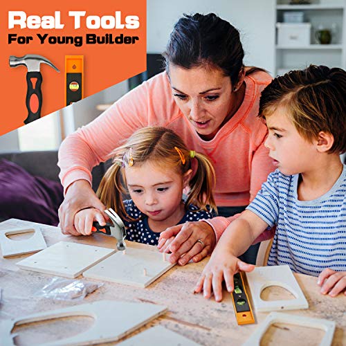 INCLY 18PCS Kids Tool Set with Reinforced Belt Adjustable Waist 20"-32"