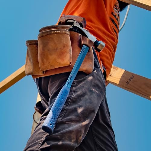 ESTWING Framing Hammer, 25 oz Milled Face, Shock Reduction Grip, E3-25SM - style: Milled Face