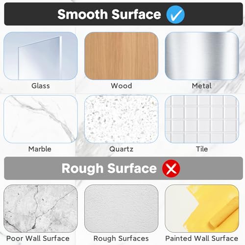 4 Pack Shower Caddy Adhesive Replacement, Waterproof Adhesive Strips for Shower Shelf, Strong Adhesive Flat Hooks for Bathroom Storage Shelves and Kitchen Racks No Drilling, Clear - color: Transparent-4 Pack