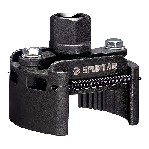 Spurtar Adjustable Oil Filter Wrench 2-3/8 to 3-1/8 inch 60-80mm Universal