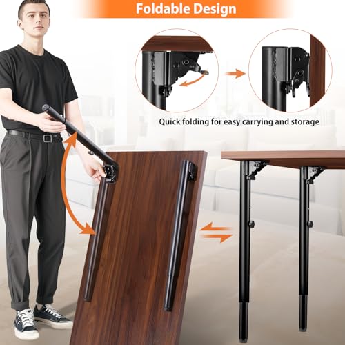 Folding Adjustable Table Legs 2 PCS for Outdoor Camper, RV - size: Adjustable Height - 22.5”- 34.5”