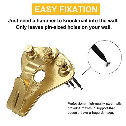 Earthquake Hangers Heavy Duty Picture Hanging Hooks 75lbs 10pcs