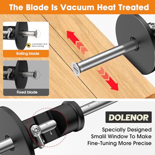 Wheel Marking Gauge Knife Woodworking, Scribe Tool Woodworking, Adjustable 0-12cm, Aluminum & Brass Options, for Parallel Lines, Dovetail Joints & Professional Carpentry (Aluminum)