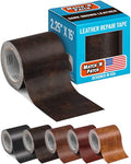 MATCH 'N PATCH Dark Brown Leather Repair Tape, 2.25" x 15' for Furniture - color: Dark Brown, size: 2.25" x 15'