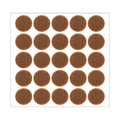 48 Pcs 1/2 Inch Felt Pads for Chair Legs Brown Felt Cabinet Door Pads Self Adhesive Round Felts Feet Protector Felts Bumpers for Table Chair Sofa Furniture Kitchen Cabinet Doors Floor Drawers Cupboard