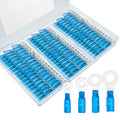 120 PCS Heat Shrink Wire Connectors,14 16 awg Ring Terminals Kit - color: 16-14 AWG
