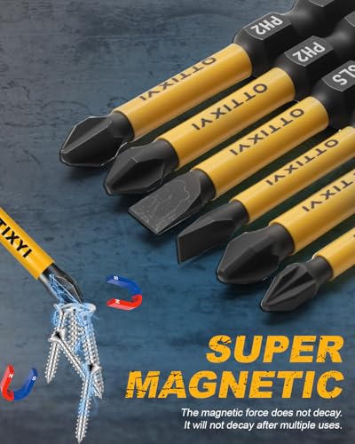Magnetic Screwdriver Bit Set, 10 PCS, 2 in, 1/4 in Hex, PH/PZ/SL - style: 10 PCS, 2 in, PH/PZ/SL