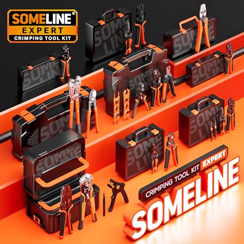SOMELINE Crimping Tool Kit, 22-10 AWG, 24 Types Heat Shrink Wire Connectors