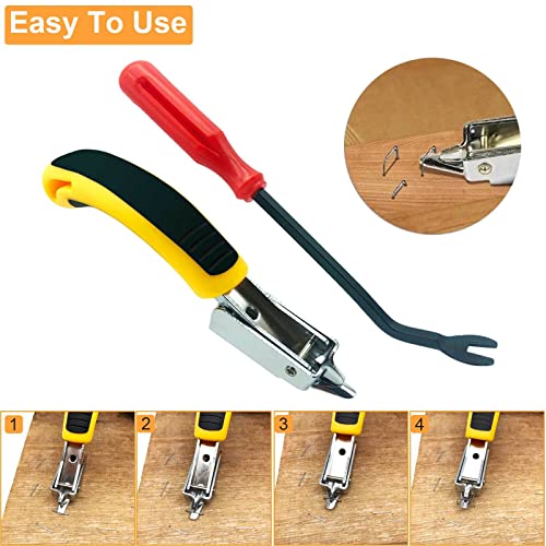 Upholstery Staple Remover, Staple Puller, Upholstery Tools Tack Lifter, Nail Puller Carpet Staple Remover Tool for Furniture Floor Carton Photo Frame Office 2pcs