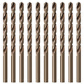 5,5mm Twist Drill Bit Set – M35 Cobalt Steel (5% Cobalt) HSS-CO, High-Speed and Heat-Resistant, Precision Engineered for Drilling Stainless Steel, Cast Iron, and Hard Metals (10 Pack) - size: 5.5mm
