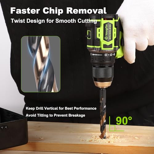29PCS Metal Drill Bit Set, M2 Twist Drill Bits with Case