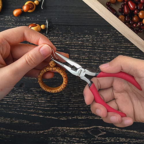 Needle Nose Pliers, 5 Inch, 2 Pack, Jewelry Making Tools - color: 2 Pcs