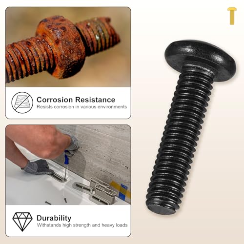 METALLIXITY Phillips Pan Head Bolt Driver Bit Kit 1/4"-20x2 10Pcs 304 - size: 1/4"-20x2"