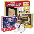 Damage Free Picture Hanging Strips Heavy Duty, L 80 Strips (40 Pairs) - size: L 40 Pairs