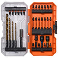 Klein Tools 33811 Drill and Driver Bit Set 32-Piece, Impact Driver Set, Titanium Coated Drill Bits, Precision Machined, MODbox Compatible Storage Case, Professional Tool Kit - size: 32-Piece Combo Set