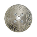 SHDIATOOL Diamond Cutting Grinding Disc for Granite Marble, Cutting Wheel Saw Blade with 5/8-Inch-11 Arbor 4-Inch - size: 4" Double(Thread:5/8"-11)