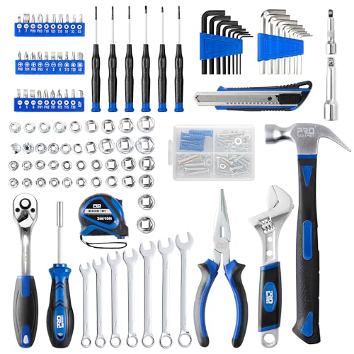 Prostormer 200-Piece Hand Tool Set, General Home and Auto Repair Kit