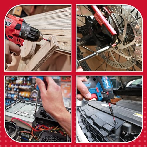 Geinxurn 15 Pieces T9 Impact Tough Magnetic Screwdriver Bit Set, 2 In. #9 Torx Head power Bit Set, S2 Alloy Steel T9 Star Bit - size: 2"-15PCS, style: T9