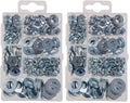 Hillman 591521 Small Flat and Lock Washer Assortment, 540-Pack, Zinc - size: 0.375 inches (Pack of 2)