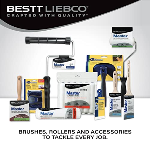 Bestt Liebco 690289500 QS 2' Short Rubber Handle Angle Brush/Roller/Applicator, White - size: 2 in.