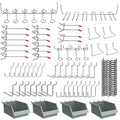 Ultrawall Pegboard Hooks Set, Peg Board Organizer Accessories with Bins