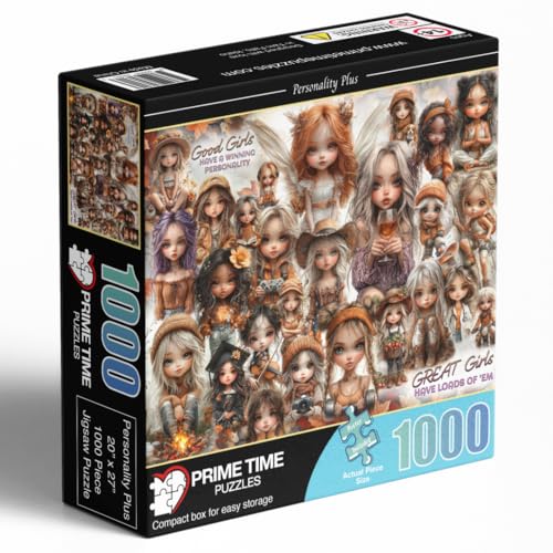 Adult Jigsaw Puzzle 1000 Piece Great Girls Collage - color: Personality Plus