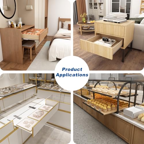 VADANIA #BF54 14" Undermount Drawer Slide, Push to Open - size: 14 Inch, style: Push to Open