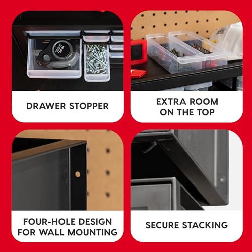 IRIS USA 36-Drawer Storage Cabinet, Garage Tool Screws, Made in USA, Black - color: Black, size: 36 Drawer