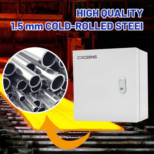 Outdoor Electrical Box 16x16x6 NEMA 4X IP66 Waterproof - size: 16 x 16 x 6''