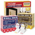 Damage Free Picture Hanging Strips Heavy Duty, XL 40 Strips (20 Pairs) - size: XL 20 Pairs