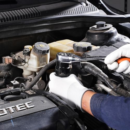 VEVOR 1/2" Drive Impact Socket Set 26-Piece, Metric (10-36mm) Sizes Standard Socket Set CR-V Material for High Durability Impact Wrench - size: 1/2" 26 PCS