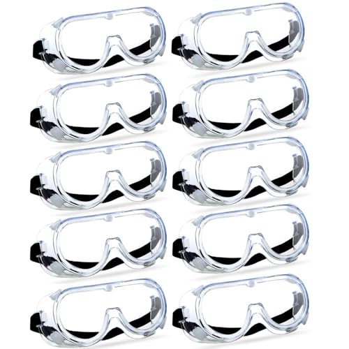 Super More Anti-Fog Protective Safety Goggles Clear Lens Wide-Vision - color: Transparent-10