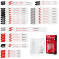 EZARC 36PCS Jigsaw Blades Set, Assorted T-Shank for Woodworking - size: Mix Pack-36PC