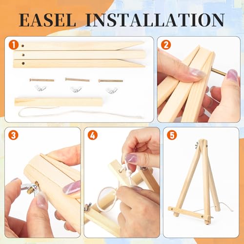 Okarina 4 Pack Paint by Numbers Kit for Adults with Frame, Retro Cocktail - color: OP4FUS2509-01