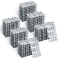 60 Pack Truss Plates, 4" x 2" Pronged Truss Mending Plate with Nail Teeth, Galvanized Steel Repair Tie Plate Bracket for Roofting Truss Wood Timber Connector - size: 4" x 2"