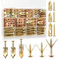 140Pcs Drywall Anchors and Screws Kit, Metal Expansion Anchors