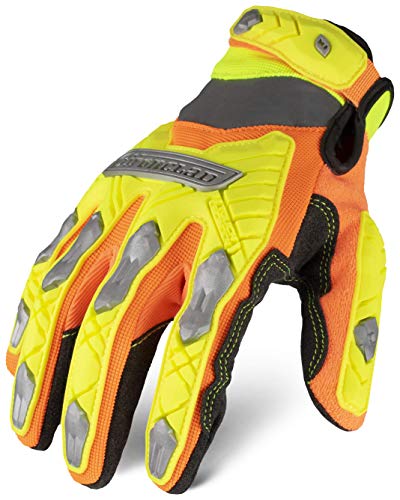 Ironclad mens Work Gloves, Hi-viz Yellow & Orange, XX-Large US - size: 2X-Large (Pack of 1)
